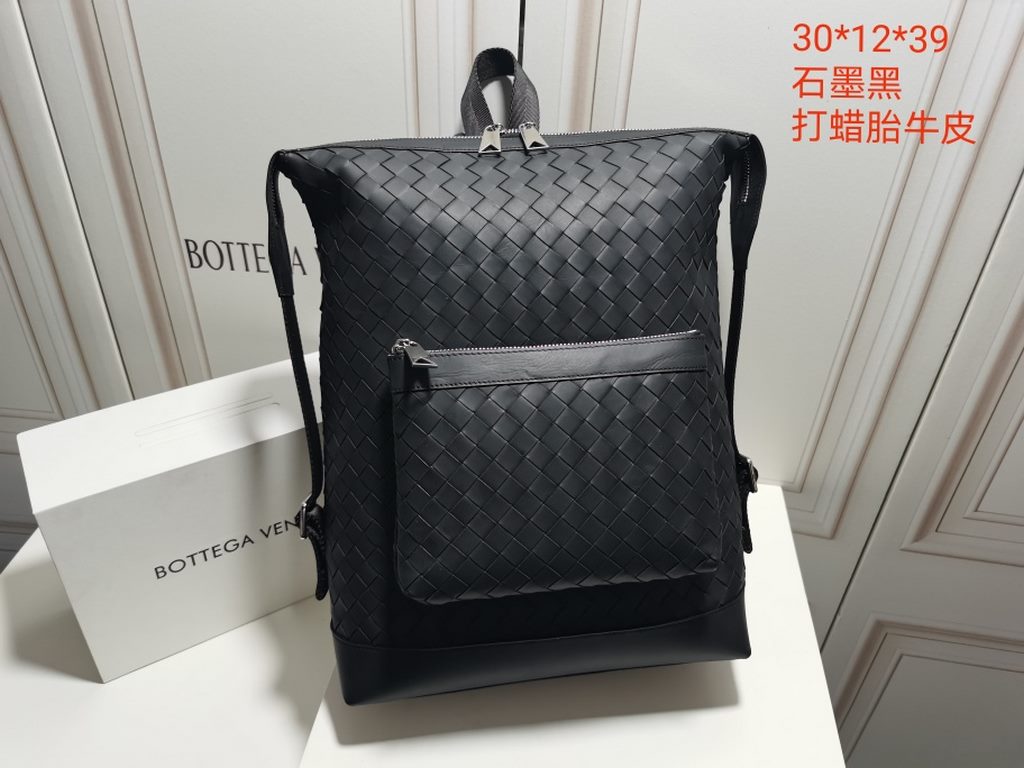 [BV waxed tire cowhide shoulder bag] 2022 latest explosive models, graphite black! A bag dual-use, activity front pocket can be used as a handbag, counter sheep gray, counter models, the original quality, 30x12x39cm