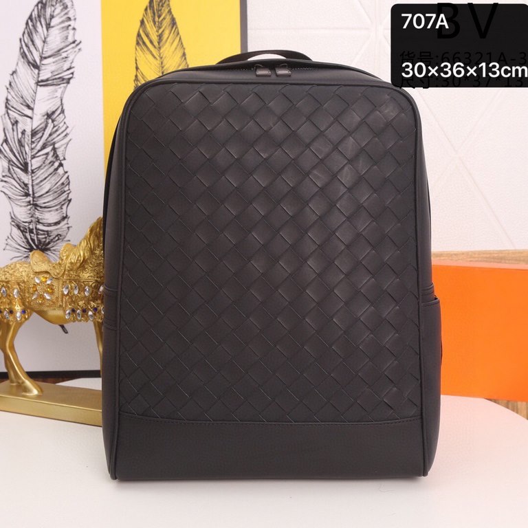 Model A807A upgraded version Bottega Veneta latest BV counter men's backpack official website synchronization using the top waxed tires cowhide feel soft and comfortable awesome counter original hardware special lining S