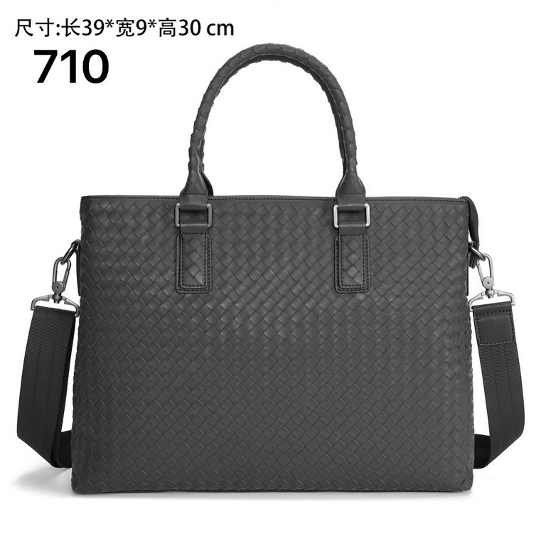 Model710 Upgrade Bottega Veneta latest BV briefcase official website synchronization using the top waxed tire cowhide feel soft and comfortable awesome counter original steel hardware special lining size39x9x30cm