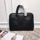 Men's Briefcase Tire Cowhide Leather Luxurious Handmade Seamless Weaving The more you use it, the shinier the leather becomes, Multi-compartment New Design  size37730cm