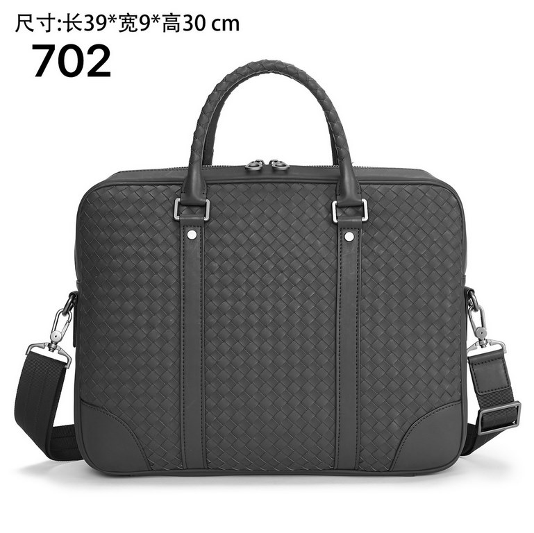 Model 702 Upgrade Bottega Veneta latest BV briefcase official website synchronization using the top waxed tire cowhide feel soft and comfortable awesome counter original steel hardware special lining Size 39x9x30cm