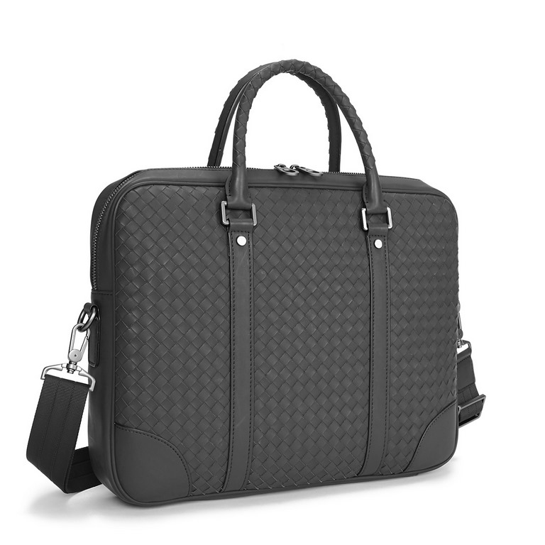 Model 702 Upgrade Bottega Veneta latest BV briefcase official website synchronization using the top waxed tire cowhide feel soft and comfortable awesome counter original steel hardware special lining Size 39x9x30cm