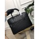 New men's bags Because every cell in their body is full of youthful vitality, the pursuit of the quality of life, is a mature state of mind, Italy    tire cowhide Wide stripes woven briefcase, silver gunmetal color faste