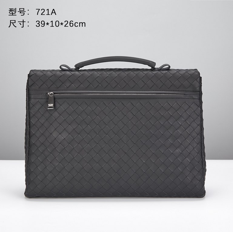 Model721A Upgrade Bottega Veneta latest BV counter men's briefcase official website synchronization using the top waxed tires cowhide feel soft and comfortable awesome counter original hardware special lining size39x10×2