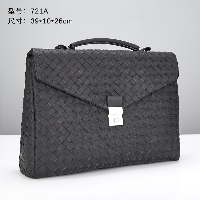 Model721A Upgrade Bottega Veneta latest BV counter men's briefcase official website synchronization using the top waxed tires cowhide feel soft and comfortable awesome counter original hardware special lining size39x10×2