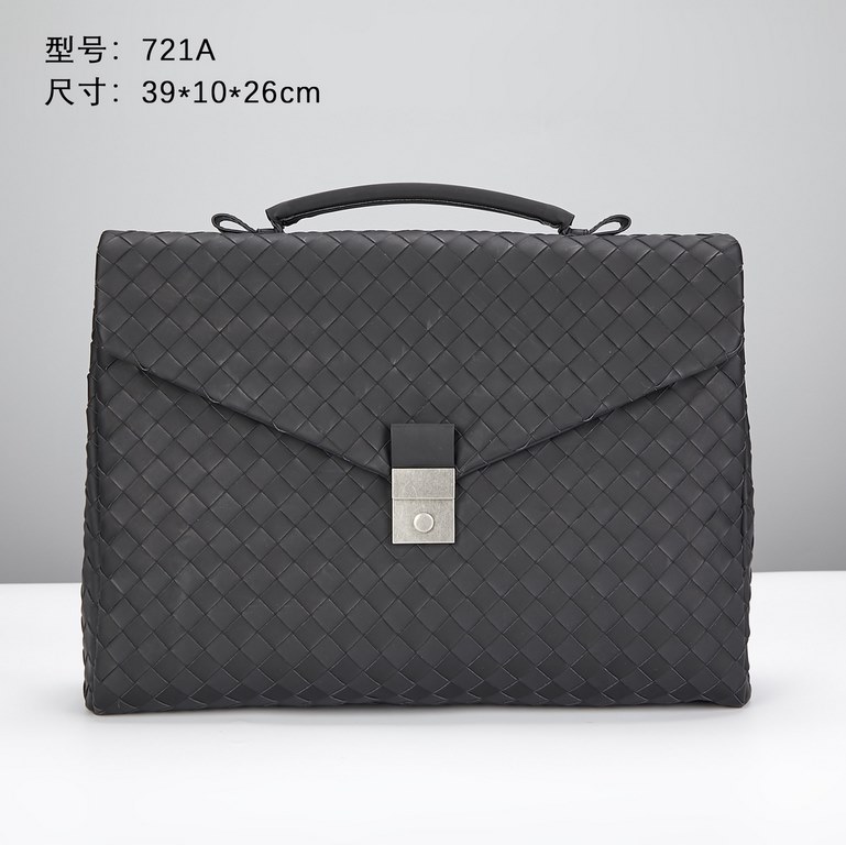 Model721A Upgrade Bottega Veneta latest BV counter men's briefcase official website synchronization using the top waxed tires cowhide feel soft and comfortable awesome counter original hardware special lining size39x10×2