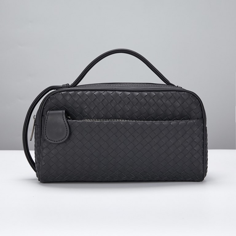 Model 307 Upgraded Bottega Veneta latest BV counter toiletry bag official website synchronization using top waxed cowhide leather feel soft and comfortable awesome counter original hardware special lining Size 26x15x12