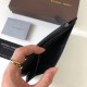 [with box] BV classic slim card case, using imported waxed calfskin, handmade, built-in 18 card positions, with zipper pocket, Model 188 #, Color black, Size 18  10  0.5cm