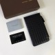 [with box] BV classic slim card case, using imported waxed calfskin, handmade, built-in 18 card positions, with zipper pocket, Model 188 #, Color black, Size 18  10  0.5cm