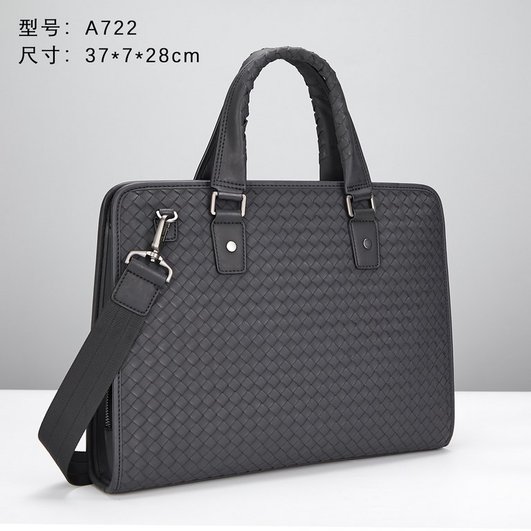 Model722 Upgrade Bottega Veneta latest BV briefcase official website synchronization using top waxed tire leather feel soft and comfortable awesome counter original steel hardware dedicated lining Size37x7x28cm