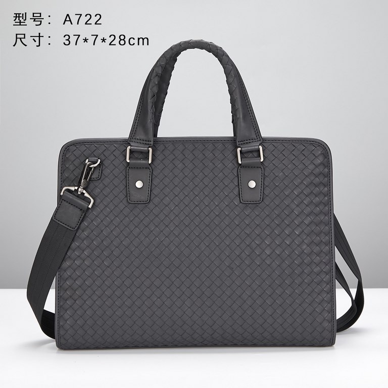 Model722 Upgrade Bottega Veneta latest BV briefcase official website synchronization using top waxed tire leather feel soft and comfortable awesome counter original steel hardware dedicated lining Size37x7x28cm