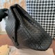 Export order  Bottega veneta 20 new woven tire cowhide leather handbag briefcase   men's crossbody bag 40cm