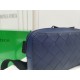 BV waxed tire leather chest bag] dark blue, 80182619   , counter models, original quality, size 24x14x6cm