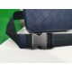 BV waxed tire leather chest bag] dark blue, 80182619   , counter models, original quality, size 24x14x6cm