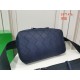 BV waxed tire leather chest bag] dark blue, 80182619   , counter models, original quality, size 24x14x6cm