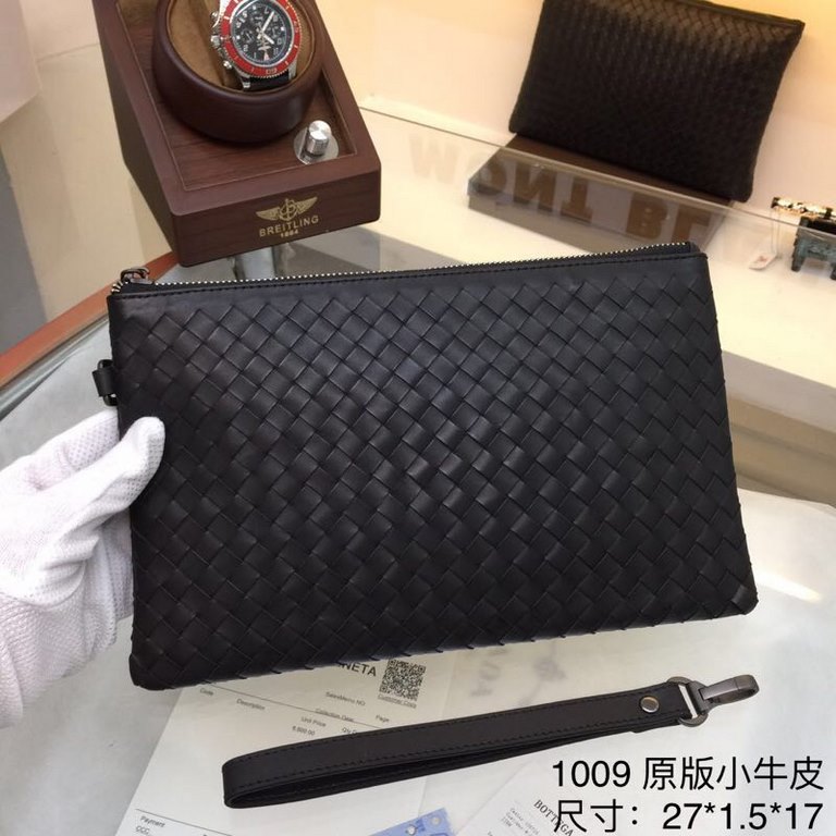 Original official website Model 1009# top original single goods BV counter clutch envelope bag, high-end atmosphere, fashion and taste, with smooth zipper, Italian fetal cowhide, soft and comfortable feel, plate atmosphe