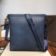 Woven Crossbody Bag Imported Tire Cowhide Leather Pure Hand-Woven Zipper ClosureHighest Quality on the Net Size 30332.5cm