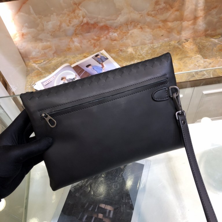 [With Box] BV Casual Clutch Bag   Made of imported waxed cowhide, the unique design style is perfect to the extreme! Let fashion become endless [strong] [strong] that texture and [victory] that handmade impeccable, uniqu