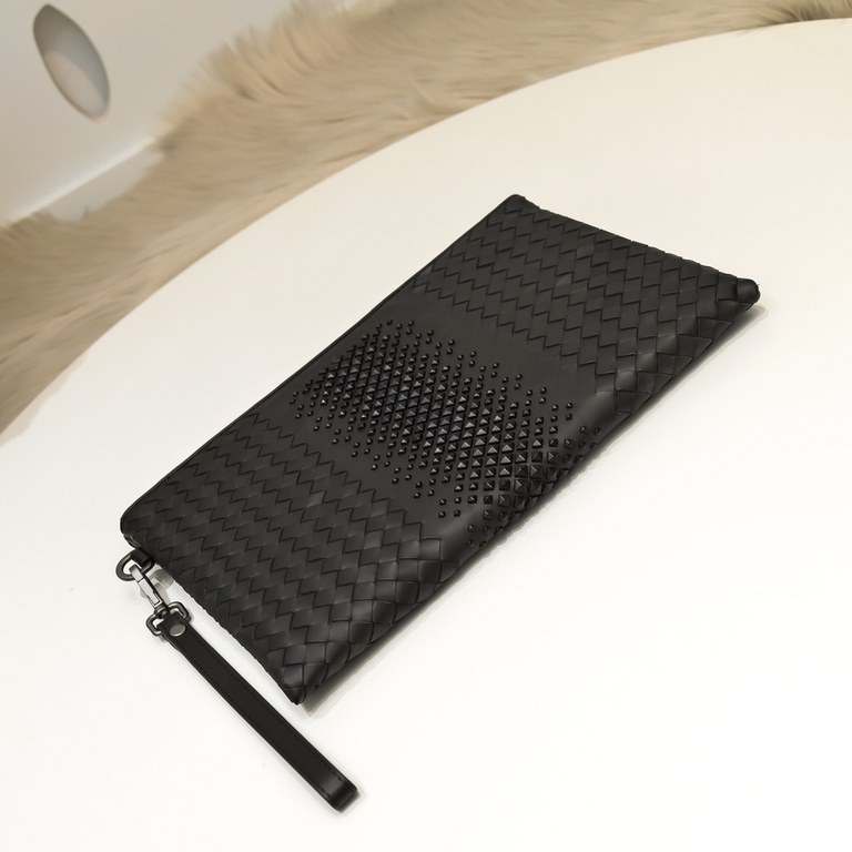 BV-latest men's clutch bag   original quality official synchronization using the top waxed tire cowhide feel awesome counter original hardware unique design style perfect to the extreme details of exquisite workmanship a