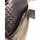 Tire cowhide men's bag, pure hand-woven Leather fine   hand feel   low-profile Have temperament Have personality High men's top single    main side zipper compartment   black Size 3336.57cm