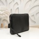 BV-Latest Men's Clutch Bag Original Quality Official Website Synchronization Using top grade waxed cowhide leather Feeling superb Counter Original Hardware Unique design style Perfectly perfect Detailed workmanship Atmos