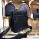 BV Men's Crossbody Messenger Bag  Bag type are so simple no LOGO秘秘all the same for the world Adhering to the traditional handmade  Imported waxed cowhide weaving gunmetal color electrophoresis fittings   ♂Low-profile pra