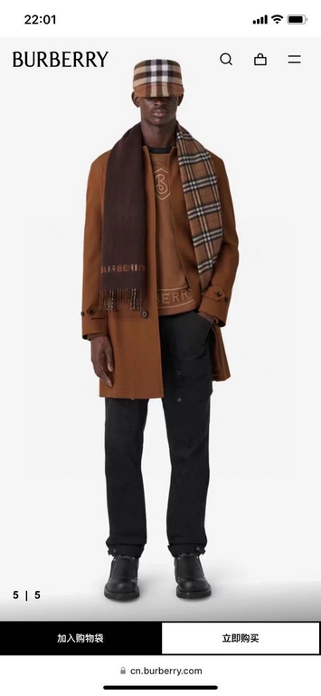 A warm and cozy scarf in soft cashmere. One side is adorned with a Burberry check pattern, while the other features a solid color design and the brand's logo. Produced in a 200-year-old specialist workshop in the Scottis