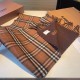 A warm and cozy scarf in soft cashmere. One side is adorned with a Burberry check pattern, while the other features a solid color design and the brand's logo. Produced in a 200-year-old specialist workshop in the Scottis