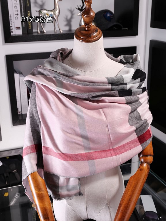 Explosive models arrived [Sulk]   Explosive models classic  2   color, high cutting-edge   [Burberry direct export goods from Dubai  ]    Burberry new  classic plaid, top modal ten wool double house scarf   high cutting-