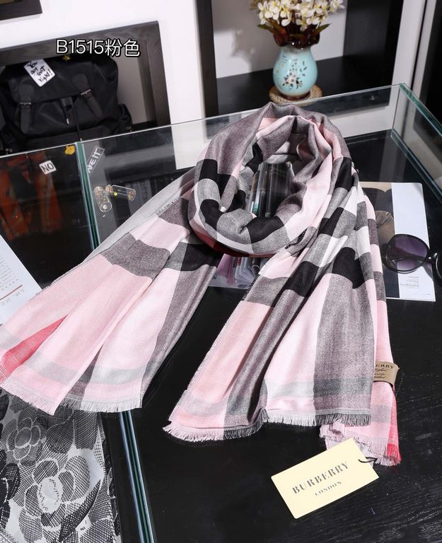 Explosive models arrived [Sulk]   Explosive models classic  2   color, high cutting-edge   [Burberry direct export goods from Dubai  ]    Burberry new  classic plaid, top modal ten wool double house scarf   high cutting-