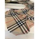 The original customized BURBERRY Autumn silk and wool light scarf has the smoothness of silk and the softness of wool, 100-count yarn color weaving technology, a hundred years of classic heritage, suitable for both men a