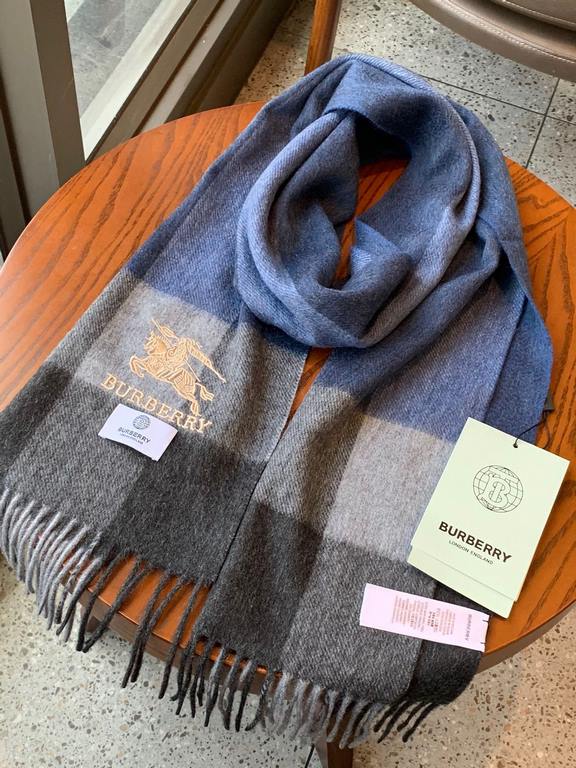 Burberry latest men's two-color pure cashmere scarf   our men's scarf and buy and cherish ~~~ men's models are really few and far between, only a few models a year, are export orders so it is more difficult to meet. Men'