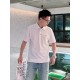 PRAD Prada 2023ss Classic Fashion Lapel Polo Shirt Short Sleeve Trading company channel orders, the official website synchronization on sale, in the overall style is still a continuation of the classical romantic Mediter