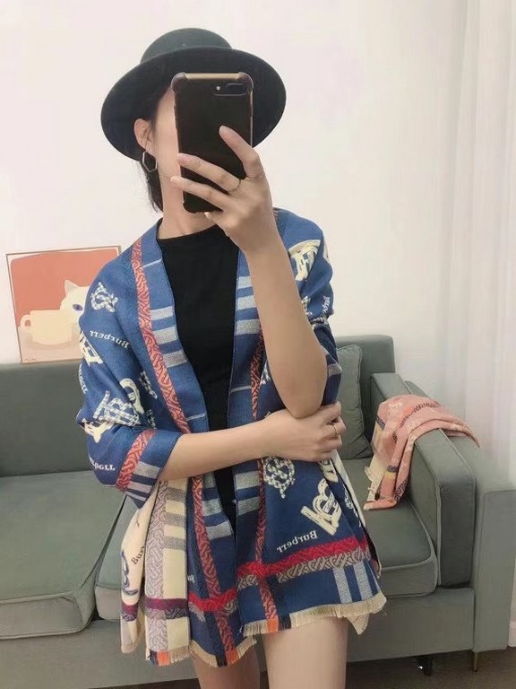 Own factory, the advantage of receiving orders 】 new Burberry scarf, European goods advanced customization, the effect on the body is very awesome Oh, size 180  65 about, grams 330g