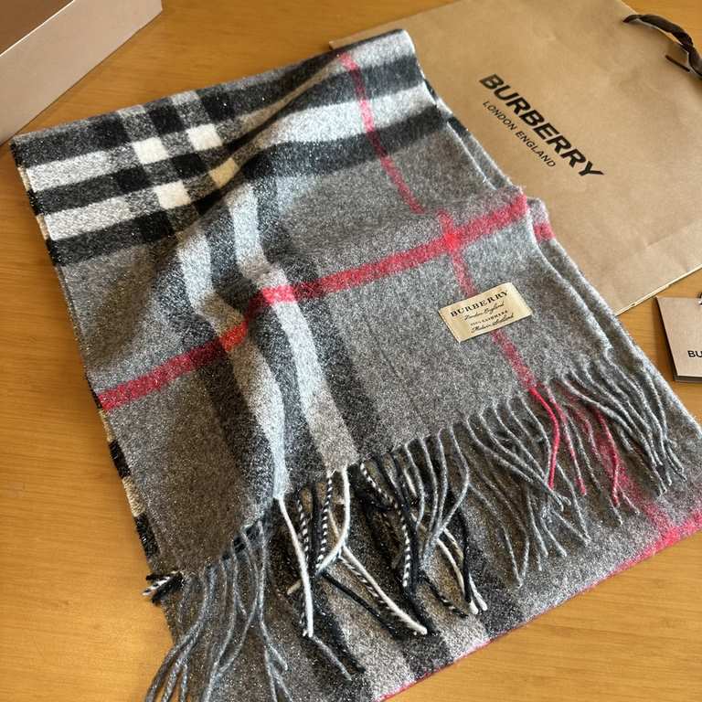 bur counter main bling bling christmas series  burberry export orders from the United Kingdom, the designated domestic first-class most advanced oem, filigree cashmere blended scarf general factory technology can not rea