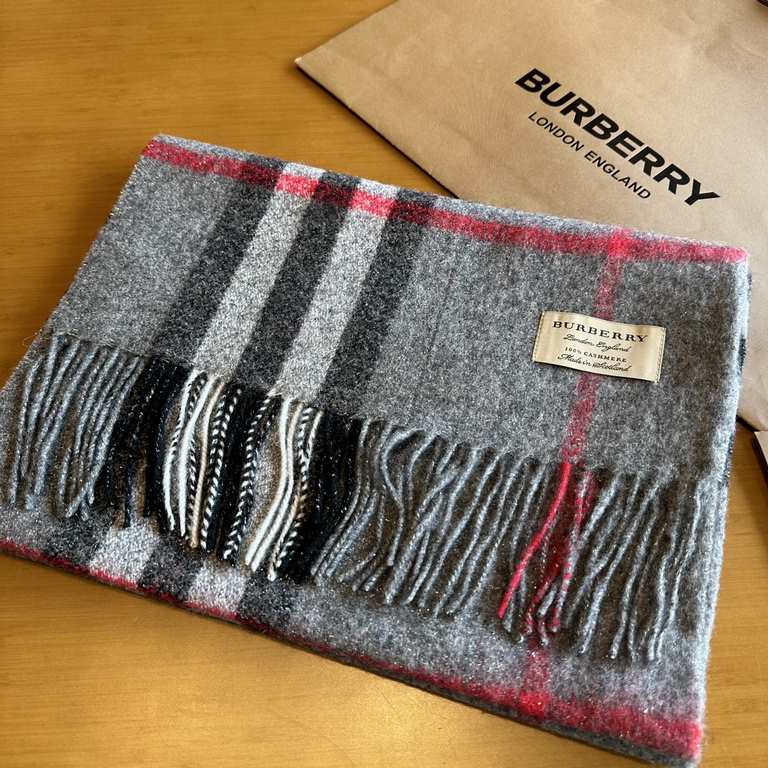 bur counter main bling bling christmas series  burberry export orders from the United Kingdom, the designated domestic first-class most advanced oem, filigree cashmere blended scarf general factory technology can not rea