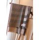 .Burberry [Welsh Check Large Shawl] Lightweight scarf crafted in Italy from checkered cashmere, adorned with a Prince of Wales check pattern on the reverse; embellished with tassel detailing at the edges.Product Details2