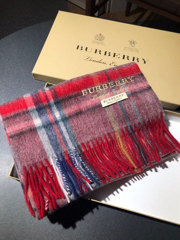 Burberry High-quality imported cashmere letters logo embroidered scarf surprise shelves Overseas counter latest men and women couples cashmere scarf domestic counter are not on the shelves from the style to the fabric ar