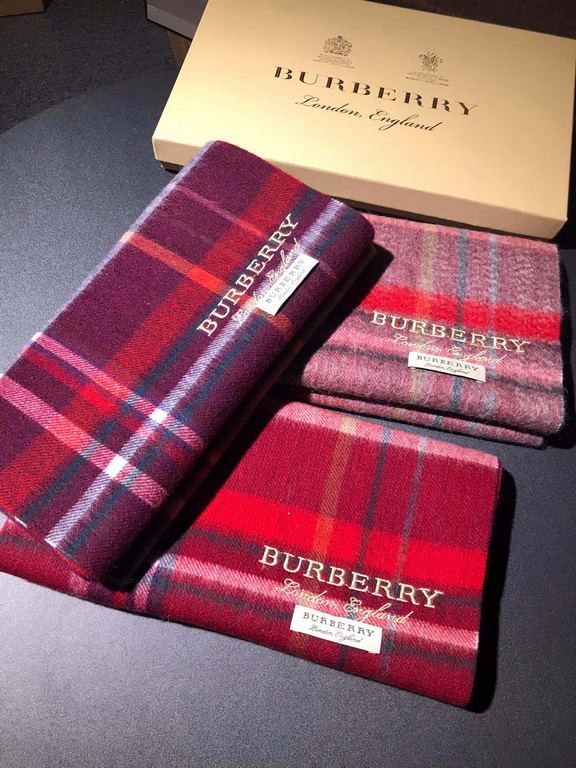 Burberry High-quality imported cashmere letters logo embroidered scarf surprise shelves Overseas counter latest men and women couples cashmere scarf domestic counter are not on the shelves from the style to the fabric ar