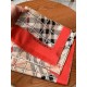 Will glow shiny scarf Burberry long scarf Dynamic and elegant urban styling accessories, soft touch. Classic Burberry floral pattern with plaid print, exquisite and gorgeous modeling embellishment, beautiful to the extre