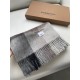 Burberry High-quality imported cashmere letters logo embroidered scarf surprise shelves Overseas counter latest men and women couples cashmere scarf domestic counter are not on the shelves from the style to the fabric ar