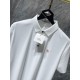 Hermes 2023 summer new T-shirt lapel short-sleeved polo shirt, counter customized fabric Breathable and comfortable, impeccable details, brand elements of the design concept, reflecting high quality. Hand feel delicate a