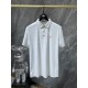 Hermes 2023 summer new T-shirt lapel short-sleeved polo shirt, counter customized fabric Breathable and comfortable, impeccable details, brand elements of the design concept, reflecting high quality. Hand feel delicate a