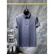 Hermes 2023 summer new T-shirt lapel short-sleeved polo shirt, counter customized fabric Breathable and comfortable, impeccable details, brand elements of the design concept, reflecting high quality. Hand feel delicate a