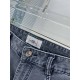 Hermes (Hermès) explosive custom 23s spring and summer new jeans, customized high-grade denim fabrics, wear breathable and comfortable, slightly elastic and not tight, version of the careful design and three-dimensional 