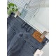 Hermes (Hermès) explosive custom 23s spring and summer new jeans, customized high-grade denim fabrics, wear breathable and comfortable, slightly elastic and not tight, version of the careful design and three-dimensional 