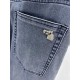 Hermes (Hermès) explosive custom 23s spring and summer new jeans, customized high-grade denim fabrics, wear breathable and comfortable, slightly elastic and not tight, version of the careful design and three-dimensional 