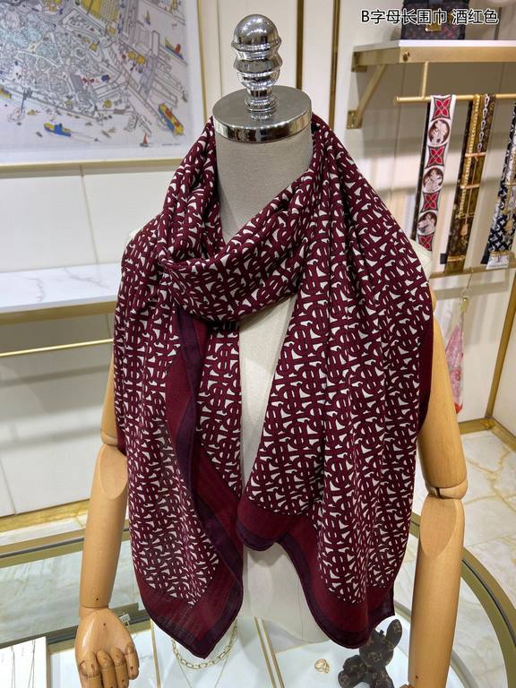 New         Burberry [B letter long scarf] both sides of the same color printing   grab  VIP recommended     start must be fast [high end big love    woman special goods goods very few four seasons can be used   truly be