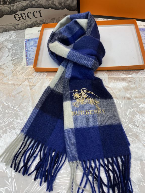 Top high-end goods spot release    Barberry counter super explosive perennial models  [classic long scarf] cashmere scarf  quality feel good to the point of no return  100% top pure cashmere   high cutting-edge products 