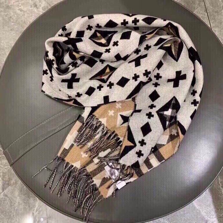 Burberry - Burberry new product Geometric cashmere jacquard scarf, the quality of the hand feel is too good to be true!   high cutting-edge product   absolutely screaming quality   top design models of fashionable big br